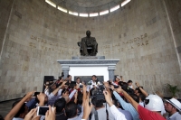 Martas 13 de junio del2017. Tuxtla Gutiérrez. Periodistas de protestan este medio día en el Congreso de Chiapas manifestando el apoyo del reportero Bautista Ibarias demandado por daño moral por la diputada priista Olvera. También se manifiesta la solidari