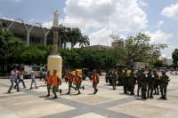 Miércoles 19 de septiembre del 2018. Tuxtla Gutiérrez. Se lleva a cabo el Simulacro Nacional de Desastres en la capital del estado de Chiapas, en donde las corporaciones de auxilio, policiacas y de protección civil participan desarrollando las activida