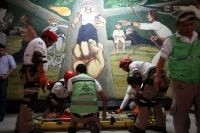 Miércoles 19 de septiembre del 2018. Tuxtla Gutiérrez. Se lleva a cabo el Simulacro Nacional de Desastres en la capital del estado de Chiapas, en donde las corporaciones de auxilio, policiacas y de protección civil participan desarrollando las activida