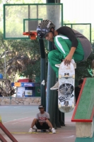 Martes 28 de noviembre del 2017. Tuxtla Gutiérrez. Los jóvenes participan en las categorí­as de Skateboarding que se lleva a cabo dentro de Los Juegos Populares Nacionales esta mañana en Caña Hueca.
