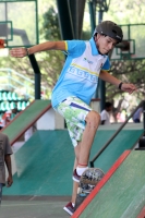 Martes 28 de noviembre del 2017. Tuxtla Gutiérrez. Los jóvenes participan en las categorí­as de Skateboarding que se lleva a cabo dentro de Los Juegos Populares Nacionales esta mañana en Caña Hueca.