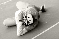 Martes 28 de noviembre del 2017. Tuxtla Gutiérrez. Los jóvenes participan en las categorí­as de Skateboarding que se lleva a cabo dentro de Los Juegos Populares Nacionales esta mañana en Caña Hueca.