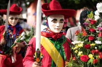 Martes 29 de septiembre del 2020. Tuxtla Gutiérrez. Durante el recorrido ritual de la comunidad zoque en la Danza de San Miguel