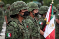 Domingo 13 de septiembre del 2020. Tuxtla Gutiérrez. Por la contingencia de salud se realiza un discreto acto solemne rememorando la batalla de Chapultepec en el Parque de Los Niños Héroes