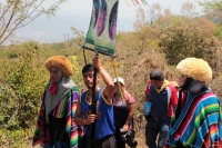 Domingo 18 de marzo del 2018. Traslado de las ví­rgenes de Copoya.  Tuxtla Gutiérrez. Al termino del recorrido de Las Ví­rgenes de Copoya por los barrios tradicionales de la capital del estado de Chiapas, las imágenes son trasladadas ocultas en horcones