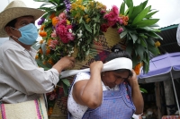 Viernes 23 de octubre del 2020. Tuxtla Gutiérrez. Al inicio del recorrido de la comunidad zoque en la Subida de las Vírgenes de Copoya