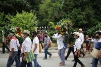 Viernes 23 de octubre del 2020. Tuxtla Gutiérrez. Al inicio del recorrido de la comunidad zoque en la Subida de las Vírgenes de Copoya