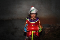 Martes 22 de enero del 2019. Suchiapa. Los diferentes personajes de la festividad de San Sebastián continúan con los recorridos tradicionales en el pueblo surimbo