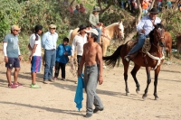 Sábado 31 de marzo del 2018. Suchiapa. El jaripeo rio da fin a las actividades de Semana Santa dando espacio al esparcimiento en las orillas de rio de esta comunidad chiapaneca.