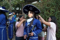 Martes 22 de enero del 2019. Suchiapa. Los diferentes personajes de la festividad de San Sebastián continúan con los recorridos tradicionales en el pueblo surimbo