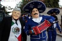 Martes 22 de enero del 2019. Suchiapa. Los diferentes personajes de la festividad de San Sebastián continúan con los recorridos tradicionales en el pueblo surimbo
