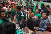 Domingo 29 de junio del 2014. Tuxtla Gutiérrez. A pesar de la derrota, sufriendo y disfrutando. (Secuencia durante la transmisión del partido entre México Y Holanda).