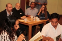 Miércoles 7 de febrero del 2018. Tuxtla Gutiérrez. Durante la presentación y lectura de la antologí­a poética Astilo coordinada por el maestro Oscar Olvia.