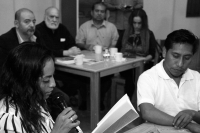 Miércoles 7 de febrero del 2018. Tuxtla Gutiérrez. Durante la presentación y lectura de la antologí­a poética Astilo coordinada por el maestro Oscar Olvia.