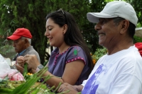 Domindo 13 de ocutbre del 2019. Tuxtla Gutiérrez. Durante los preparativos para la bajada de las Vírgenes de Copoya, cuenta de la Virgen del Rosario
