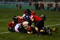 Sábado 5 de agosto del 2017. Tuxtla Gutiérrez. La selección de la ACHFA contra USA Stars en la primera edición del Chiapas Bowl se realiza esta noche en el estadio Samuel León Brindis.