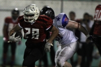 Sábado 5 de agosto del 2017. Tuxtla Gutiérrez. La selección de la ACHFA contra USA Stars en la primera edición del Chiapas Bowl se realiza esta noche en el estadio Samuel León Brindis.