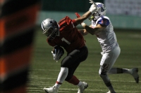 Sábado 5 de agosto del 2017. Tuxtla Gutiérrez. La selección de la ACHFA contra USA Stars en la primera edición del Chiapas Bowl se realiza esta noche en el estadio Samuel León Brindis.