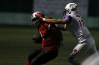 Sábado 5 de agosto del 2017. Tuxtla Gutiérrez. La selección de la ACHFA contra USA Stars en la primera edición del Chiapas Bowl se realiza esta noche en el estadio Samuel León Brindis.