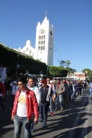 Lunes 9 de enero del 2017. Tuxtla Gutiérrez. Trabajadores de Telesecundarias protestan esta mañana en la avenida central y se dirigen a las instalaciones de la SECH