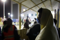 Jueves 7 de septiembre del 2017. Tuxtla Gutiérrez. Los pacientes de los hospitales de la ciudad momentos después del fuerte temblor de esta noche. En el Hospital Pediátrico son desalojados preventivamente y algunos dados de alta por su propia voluntad 