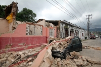 Sábado 9 de septiembre del 2017. Tuxtla Gutiérrez. Las huellas del fuerte temblor se observan en algunos de los edificios públicos y casas de los pueblos chiapanecos.