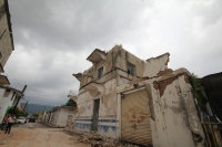 Sábado 9 de septiembre del 2017. Tuxtla Gutiérrez. Las huellas del fuerte temblor se observan en algunos de los edificios públicos y casas de los pueblos chiapanecos.