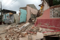 Sábado 9 de septiembre del 2017. Tuxtla Gutiérrez. Las huellas del fuerte temblor se observan en algunos de los edificios públicos y casas de los pueblos chiapanecos.