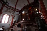 Sábado 9 de septiembre del 2017. Tuxtla Gutiérrez. Las huellas del fuerte temblor se observan en algunos de los edificios públicos y casas de los pueblos chiapanecos.