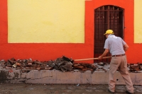 Sábado 9 de septiembre del 2017. Tuxtla Gutiérrez. Las huellas del fuerte temblor se observan en algunos de los edificios públicos y casas de los pueblos chiapanecos.