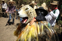 Ocosocuautla de Espinosa. Marzo del 2014. El centro arqueologicol Zoque conocido como Cerro Ombligo o Cuchunotoc es el lugar de encuentro de los pueblos de esta cultura donde realizan las danzas representativas del Cohuina del Tigre, el Tigre y el Monito 