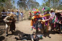 Ocosocuautla de Espinosa. Marzo del 2014. El centro arqueologicol Zoque conocido como Cerro Ombligo o Cuchunotoc es el lugar de encuentro de los pueblos de esta cultura donde realizan las danzas representativas del Cohuina del Tigre, el Tigre y el Monito 