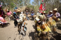 Ocosocuautla de Espinosa. Marzo del 2014. El centro arqueologicol Zoque conocido como Cerro Ombligo o Cuchunotoc es el lugar de encuentro de los pueblos de esta cultura donde realizan las danzas representativas del Cohuina del Tigre, el Tigre y el Monito 