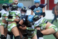 Sábado 15 de junio del 2019. Tuxtla Gutiérrez. El partido entre Chiapas y Monterrey termina con el marcador 18-14 en la liga de Futbol Americano Femenil en la modalidad de Bikini football esta tarde en el estadio Samuel León Brindis.