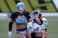 Sábado 15 de junio del 2019. Tuxtla Gutiérrez. El partido entre Chiapas y Monterrey termina con el marcador 18-14 en la liga de Futbol Americano Femenil en la modalidad de Bikini football esta tarde en el estadio Samuel León Brindis. Sábado 15 de junio del 2019. Tuxtla Gutiérrez. El partido entre Chiapas y Monterrey termina con el marcador 18-14 en la liga de Futbol Americano Femenil en la modalidad de Bikini football esta tarde en el estadio Samuel León Brindis.