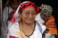 Jueves 22 de junio del 2017. Tuxtla Gutiérrez. La Danza de las Espuelas. El Tonguy Etzé o danza de la octava de Corpus es una de las pocas ocasiones donde se puede observar la vestimenta que usaban las antiguas autoridades indígenas de esta comunidad y qu