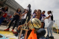 Jueves 26 de julio del 2018. Tuxtla Gutiérrez. El seleccionado de México;  sub 14 Femenil formada por chiapanecas, quienes lograran el campeonato de su categorí­a en el campeón en el Puerto Rico International Shootout de Basquetbol 2018, son recibidas 