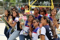 Jueves 26 de julio del 2018. Tuxtla Gutiérrez. El seleccionado de México;  sub 14 Femenil formada por chiapanecas, quienes lograran el campeonato de su categorí­a en el campeón en el Puerto Rico International Shootout de Basquetbol 2018, son recibidas 