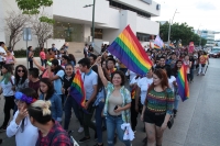 Viernes 28 de junio del 2019. Tuxtla Gutiérrez. Con las banderas de la diversidad, esta tarde se realiza en la ciudad la Marcha del Orgullo LGBTTTi