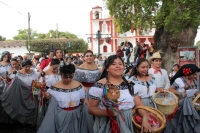 Martes 16 de enero del 2018. Chiapa de Corzo. La ofrenda de San Sebastián. Vestidos a la usanza de los indí­genas de la depresión central de Chiapas; las familias llevan frutas y alimentos por las calles de esta población para ofrecer a San Sebastián 