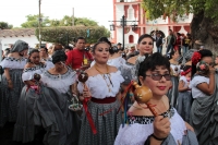 Martes 16 de enero del 2018. Chiapa de Corzo. La ofrenda de San Sebastián. Vestidos a la usanza de los indí­genas de la depresión central de Chiapas; las familias llevan frutas y alimentos por las calles de esta población para ofrecer a San Sebastián 