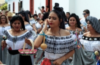 Miércoles 16 de enero del 2019. Chiapa de Corzo. Durante la Ofrenda de las Tuxtlequitas este medio día en la Fiesta Grande