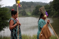Sábado 7 de septiembre del 2019. San Fernando. Los ritos costumbristas que se realizan en la zona boscosa del Tzimbac durante los preparativos de los festejos de la Virgen del Rosario en la comunidad que los pobladores llamaron Cabeza de Agua o Tzonoapan