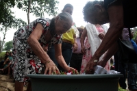 Sábado 7 de septiembre del 2019. San Fernando. Los ritos costumbristas que se realizan en la zona boscosa del Tzimbac durante los preparativos de los festejos de la Virgen del Rosario en la comunidad que los pobladores llamaron Cabeza de Agua o Tzonoapan