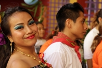 Viernes 8 de diciembre del 2017. Tuxtla Gutiérrez. Los diferentes grupos tradicionales acompañan las peregrinaciones que llegan a la iglesia de Guadalupe en la ciudad.