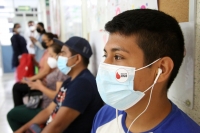 20210429. Tuxtla G. Promoviendo la donación de sangre en el Hospital de Especialidades Pediatricas