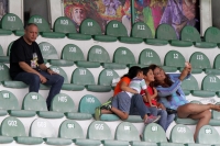 Domingo 14 de agosto del 2016. Tuxtla Gutiérrez. Aspectos del partido entre Jaguares de Chiapas y el Veracruz.