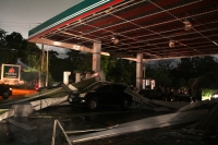 Viernes 23 de junio del 2017. Tuxtla Gutiérrez. Afectaciones en las vialidades y casas encharcadas por la tromba que afectó la zona norte oriente de la capital del estado de Chiapas. Las brigadas de Protección Civil continúan prestando ayuda a los afectad