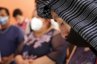 20210101. Tuxtla G. Levantada de Niños Zoque. Las familias de esta comunidad culminan el ciclo ritualista del 2020 cumpliendo con sus usos y costumbres que les da identidad siguiendo los protocolos de salud durante el tiempo del Covid