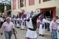 20210402. Venustiano Carranza. La procesión  del Viacrucis en las calles de La Antigua San Bartolomé de los Llanos